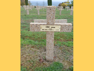 Tombe deCOLI Jérôme (COLLI) à <a HREF=fotom2l.php?necro=258>  <U>Noyers-Pont-Maugis (NÃ©cropole Nationale "La MARFEE")</U> </A> 436