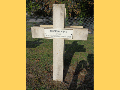 Tombe deALBERTINI Nonce Marie à <a HREF=fotom2l.php?necro=269>  <U>Somme-Suippe (NÃ©cropole Nationale)</U> </A> 47