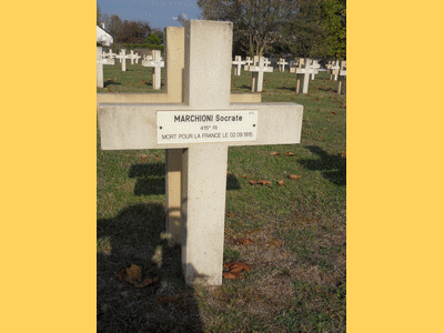 Tombe deMARCHIONI Socrate à <a HREF=fotom2l.php?necro=269>  <U>Somme-Suippe (NÃ©cropole Nationale)</U> </A> 675