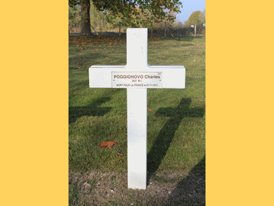 Tombe dePOGGIONOVO Charles à <a HREF=fotom2l.php?necro=27>  <U>Suippes(La Ferme de )</U> </A> 2236