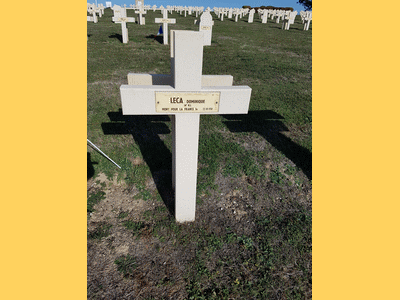 Tombe deLECA Dominique Antoine à <a HREF=fotom2l.php?necro=369>  <U>RethelÂ (NÃ©cropole nationale)</U> </A> 116