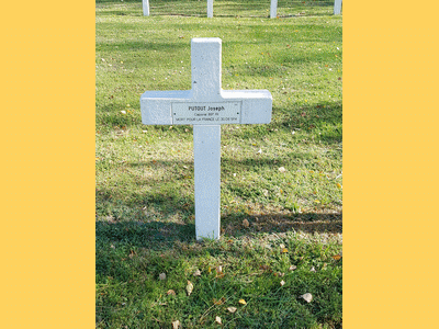 Tombe dePUTOU Joseph à <a HREF=fotom2l.php?necro=371>  <U>Vouziers -Â NÃ©cropole nationale Chestres</U> </A> 393