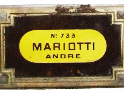 Tombe deMARIOTTI André à <a HREF=fotom2l.php?necro=386>  <U>Marseille (Crypte du cimetiÃ¨re Saint-Pierre)</U> </A> 733