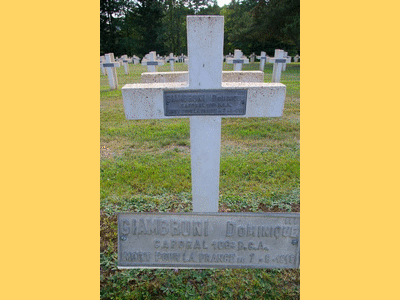 Tombe deGIAMBRUNI Dominique à <a HREF=fotom2l.php?necro=494>  <U>Saulcy-sur-Meurthe (NÃ©cropole nationale)</U> </A> 886