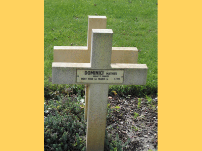 Tombe deDOMINICI Mathieu à <a HREF=fotom2l.php?necro=472>  <U>Dieppe(CarrÃ© militaire du CimetiÃ¨re communal de Janval)</U> </A> 1166