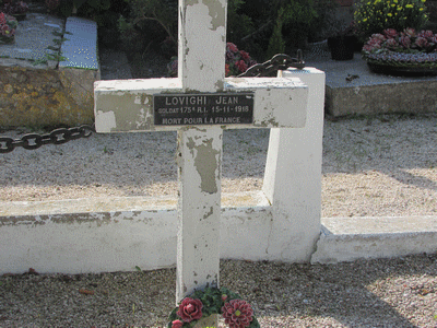 Tombe deLOVIGHI Don Jean à <a HREF=fotom2l.php?necro=398>  <U>HyÃ¨res (CarrÃ© militaire de la presquâÃ®le de Giens)</U> </A> Tombe 0