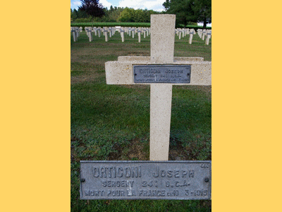 Tombe deORTICONI Joseph  à <a HREF=fotom2l.php?necro=494>  <U>Saulcy-sur-Meurthe (NÃ©cropole nationale)</U> </A> 440