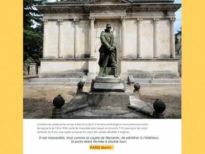 Tombe dePARSI Martin à <a HREF=fotom2l.php?necro=582>  <U>Avignon (carrÃ© militaire du cimetiÃ¨re Saint-Veran)</U> </A> Carr&eacute; 20