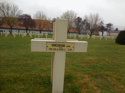 Tombe deVINCENSINI Ange Joseph à <a HREF=fotom2l.php?necro=38>  <U>Dormans (NÃ©cropole Nationale)</U> </A> 781