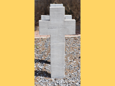 Tombe deAGOSTINI Pierre à <a HREF=fotom2l.php?necro=519>  <U>THESSALONIQUE 
 (CimetiÃ¨re militaire de Zeitenlick  )</U> </A> 7564