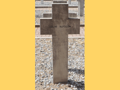 Tombe deARGINI Napoléon à <a HREF=fotom2l.php?necro=519>  <U>THESSALONIQUE 
 (CimetiÃ¨re militaire de Zeitenlick  )</U> </A> 7646