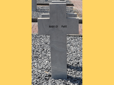 Tombe dePROFIZI Paul Jérôme à <a HREF=fotom2l.php?necro=519>  <U>THESSALONIQUE 
 (CimetiÃ¨re militaire de Zeitenlick  )</U> </A> 2393