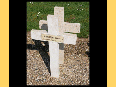 Tombe deALBERTINI Jean Baptiste à <a HREF=fotom2l.php?necro=75>  <U>Soupir NÂ° 2 (NÃ©cropole nationale)</U> </A> 2261