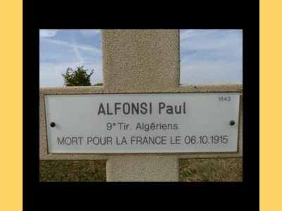 Tombe deALFONSI Paul Augustin à <a HREF=fotom2l.php?necro=261>  <U>La Cheppe (NÃ©cropole Nationale du Mont Frenet)</U> </A> 1643