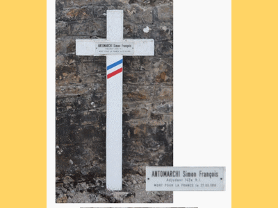 Tombe deANTOMARCHI Simon Félix à <a HREF=fotom2l.php?necro=569>  <U>Mende Â (carrÃ© militaire du cimetiÃ¨re communal)</U> </A> 11