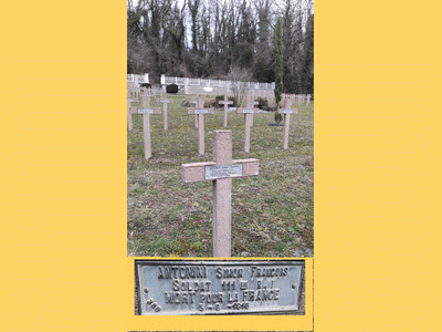 Tombe deANTONINI Simon François à <a HREF=fotom2l.php?necro=1>  <U>Altkirch (cimetiÃ¨re national)</U> </A> 288