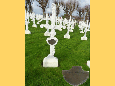 Tombe deBARTOLI Decius à <a HREF=fotom2l.php?necro=462>  <U>Cherbourg (CarrÃ© militaire du cimetiÃ¨re communal)</U> </A> Div 5 et 7- rang 9- tombe 10