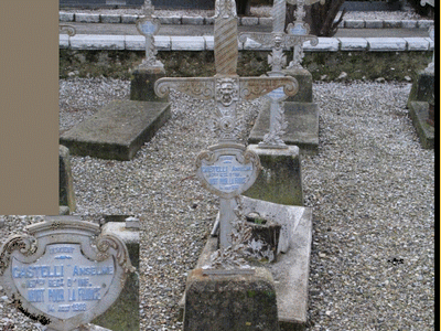 Tombe deCASTELLI Anselme à <a HREF=fotom2l.php?necro=402>  <U>Nice (CarrÃ©s militaires du CimetiÃ¨re communal de Caucade)</U> </A> Carr&eacute; Somme 58- 1310  tombe 2708