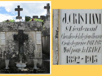 Tombe deCRISTIANI Pierre Joseph Gabriel Marie  à  Â  EnterrÃ© sur le continent.  Cimeti&egrave;re Cahors-Ville Tombeau Familial Section NÃÂ° 26