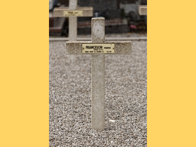 Tombe deFRANCESCHI Marius à <a HREF=fotom2l.php?necro=645>  <U>Fraize (CarrÃ© militaire du cimetiÃ¨re communal)</U> </A> 163