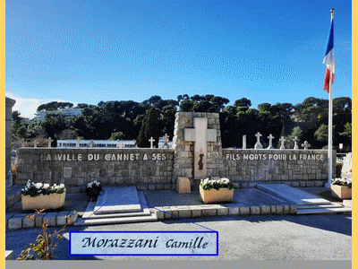 Tombe deMORAZZANI Camille à <a HREF=fotom2l.php?necro=456>  <U>Le Cannet (CarrÃ© militaire du cimetiÃ¨re Notre-Dame des Anges )</U> </A> Ossuaire