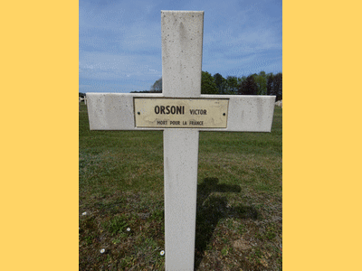 Tombe deORSONI Victor Angelin Jean  à <a HREF=fotom2l.php?necro=202>  <U>Esnes-en-Argonne (NÃ©cropole nationale)</U> </A> 1213