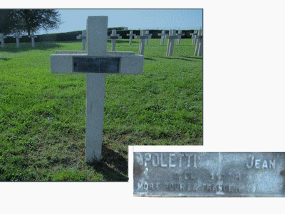 Tombe dePOLETTI Jean Félix à <a HREF=fotom2l.php?necro=204>  <U>Riche (NÃ©cropole nationale)</U> </A> 787