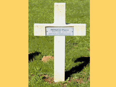 Tombe deRENUCCI Pierre à <a HREF=fotom2l.php?necro=84>  <U>ROSSIGNOL  (Cimetière 