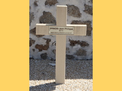 Tombe deSPINOSI Jean Philippe à <a HREF=fotom2l.php?necro=546>  <U>Sainte-Feyre (CarrÃ© militaire du cimetiÃ¨re communal)</U> </A> 111