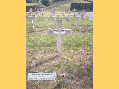 Tombe deTOMASINI Jean Marie à <a HREF=fotom2l.php?necro=421>  <U>Remiremont (carrÃ© militaire)</U> </A> 12