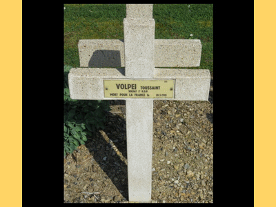 Tombe deVOLPEI Toussaint à <a HREF=fotom2l.php?necro=75>  <U>Soupir NÂ° 2 (NÃ©cropole nationale)</U> </A> 2096