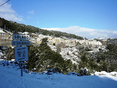 Village de SOLARO en Hiver