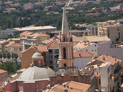 CALVI <BR> Le Centre-ville vu de la citadelle