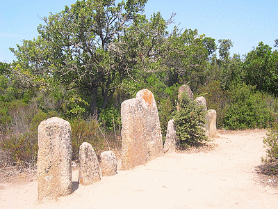 SARTENE <BR>Site prehistorique de PALLAGIU <BR> Alignements de PALAGHJU