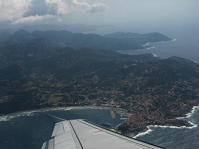 CALVI<BR> Vue d‚avion