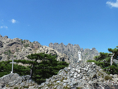 Col de BAVELLA (Statue de Notre-Dame des Neiges)